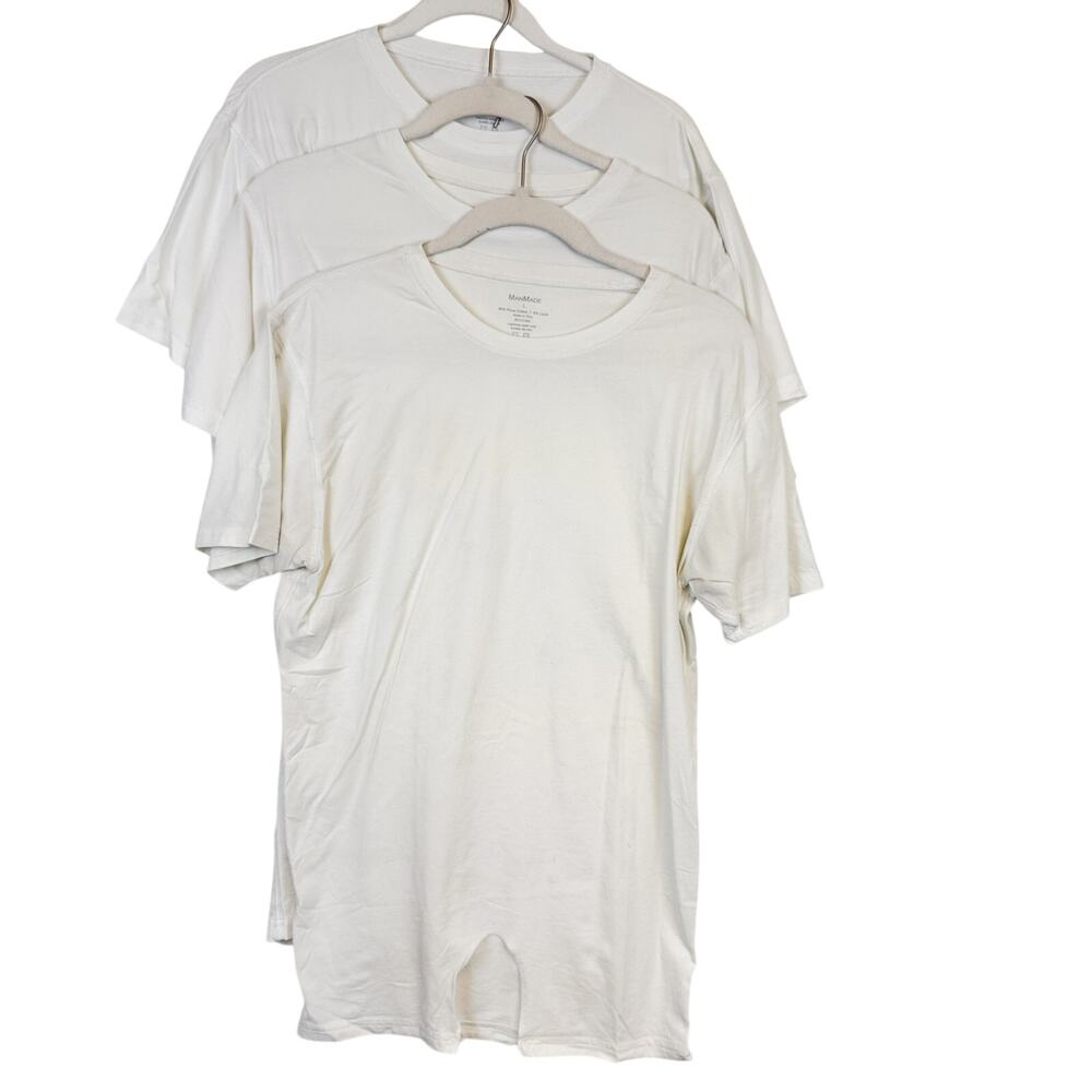 ManMade Pima Cotton 3-Pack T-Shirts Mens - L